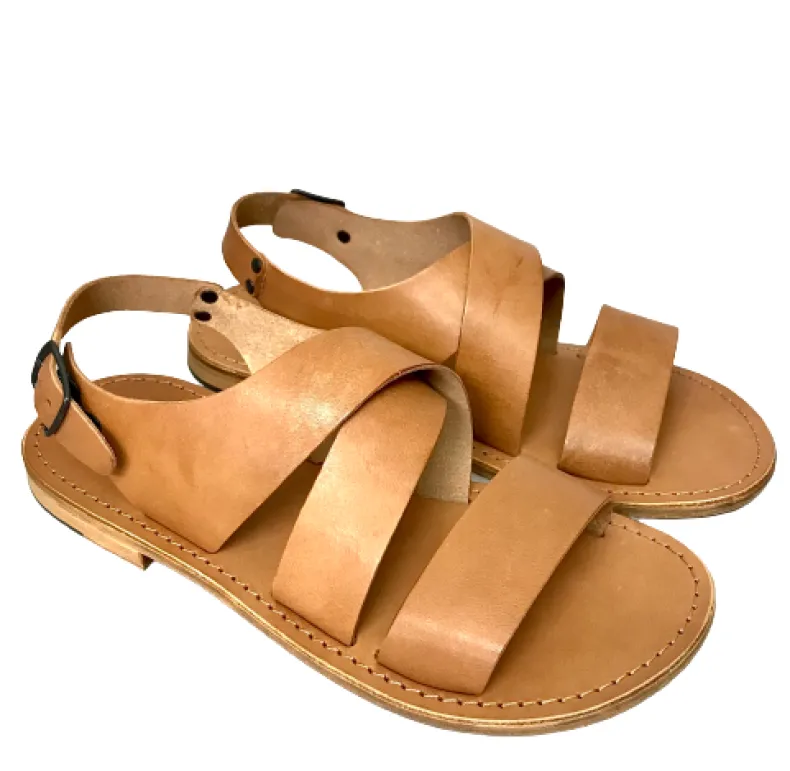 Sandal In Burnt Leather Mod. 7005