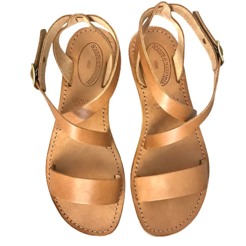 Sandal In Burnt Leather Mod. 6807