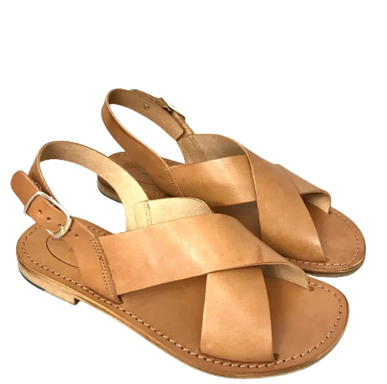 Sandal In Burnt Leather Mod. 9901