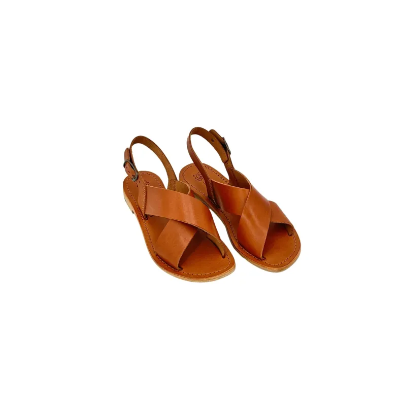 Sandal In Burnt Leather Mod. 9901