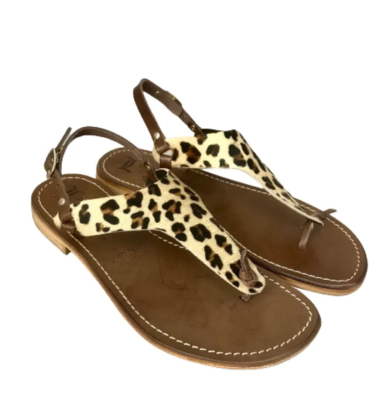 Sandal In Leather And Leopard-print Pony Skin Mod. Lola