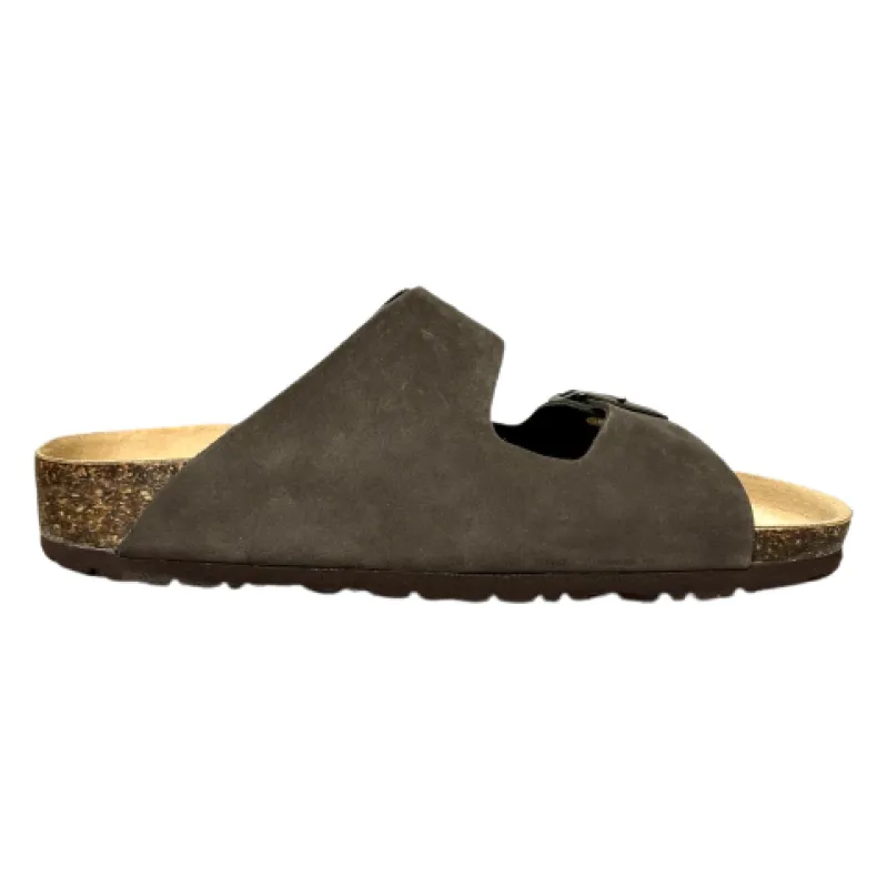 Slipper Bionatura Dark Brown Nubuck Vibram