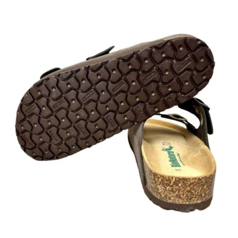 Slipper Bionatura Dark Brown Nubuck Vibram