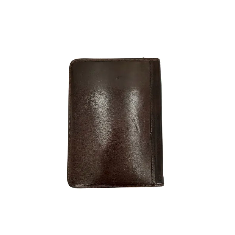 Smooth Leather Document Holder With Zip