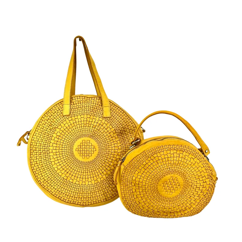 Sole Small – Round Woven Bag