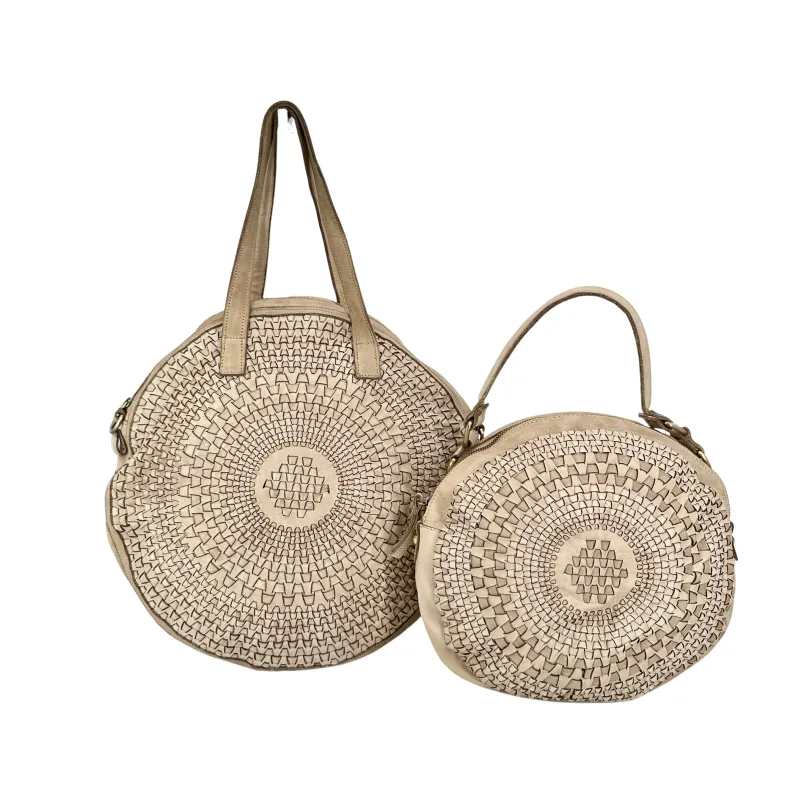 Sole Small – Round Woven Bag