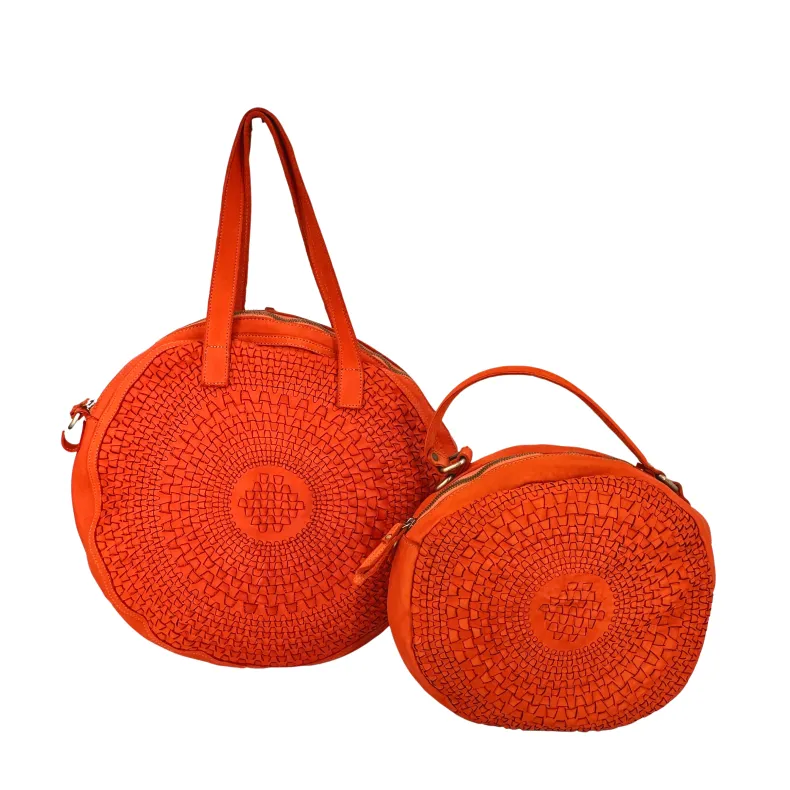 Sole Small – Round Woven Bag