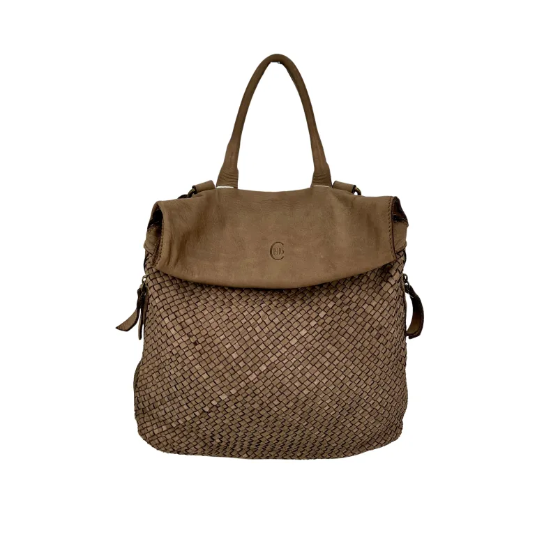 Stockholm – Woven Leather Backpack