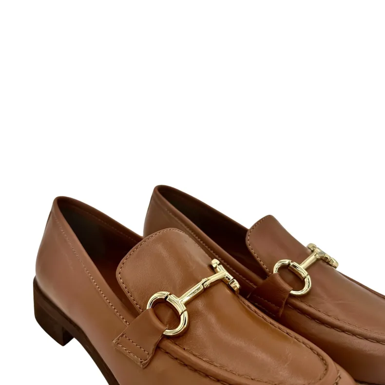 Tan Leather Moccasin With PFV Clamp