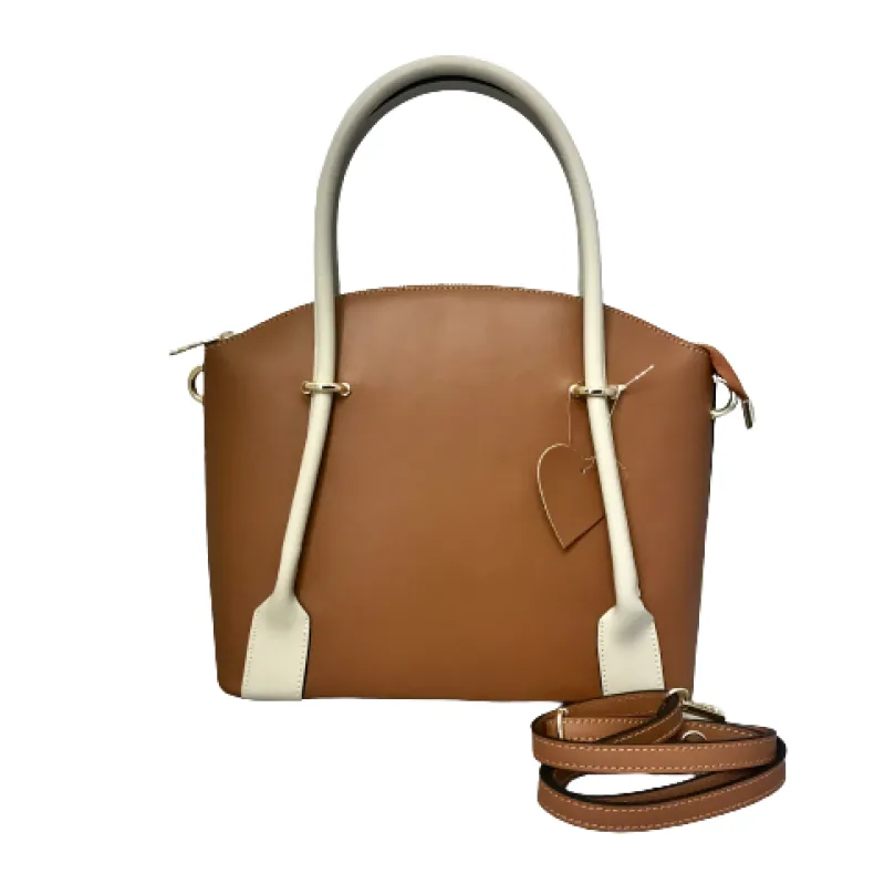 Two-tone Rigid Handcrafted Bag