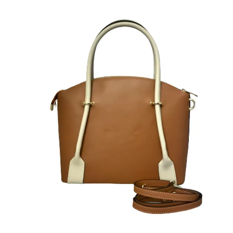 Two-tone Rigid Handcrafted Bag