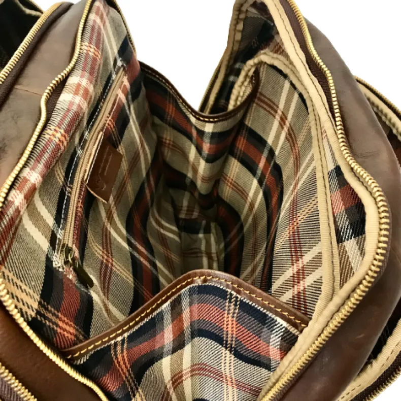 Unisex Handcrafted Backpack With 3 Compartments