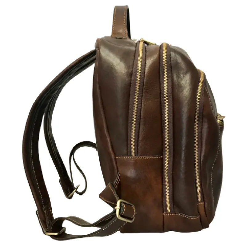 Unisex Handcrafted Backpack With 3 Compartments