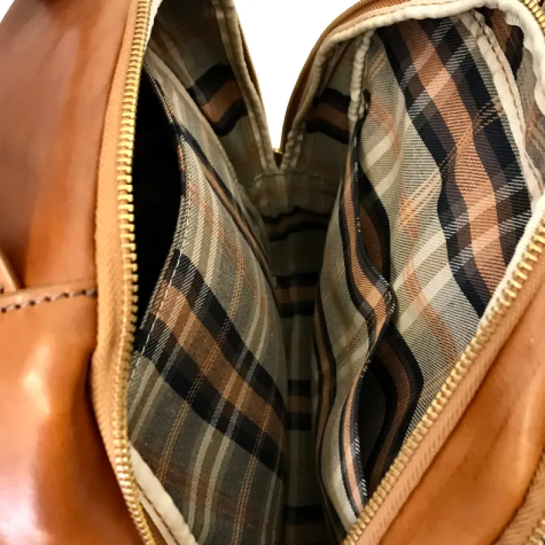 Unisex Handcrafted Backpack With 3 Compartments