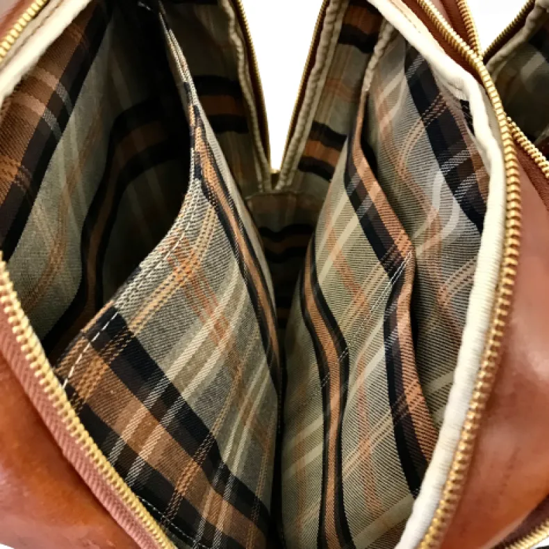 Unisex Handcrafted Backpack With 3 Compartments