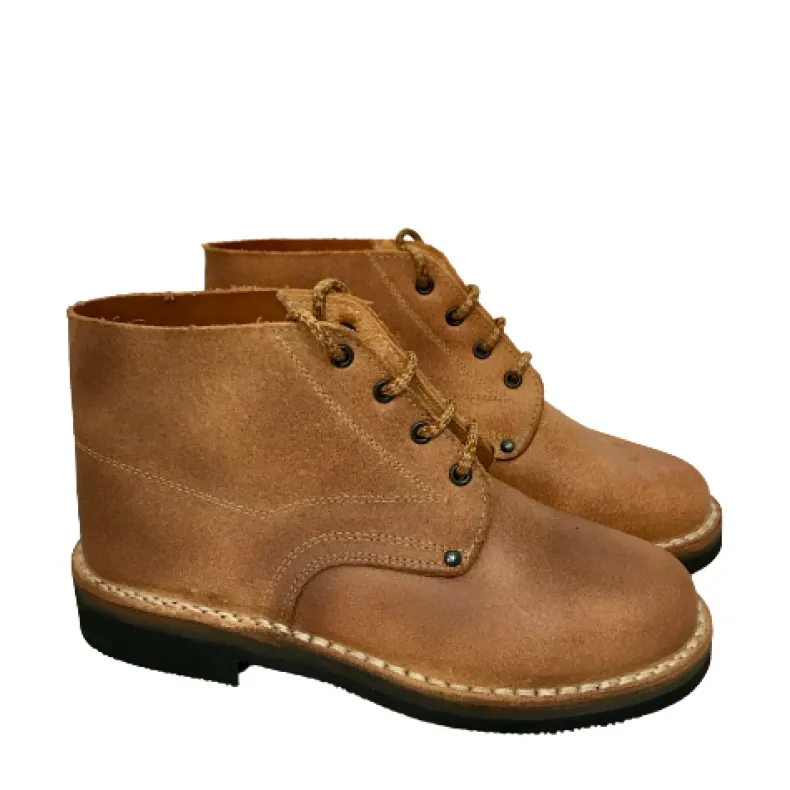 Work Boot In Slow Natural Cowhide