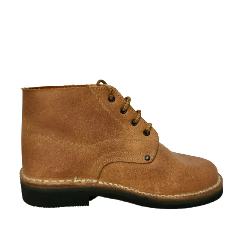 Work Boot In Slow Natural Cowhide