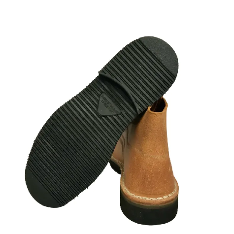 Work Boot In Slow Natural Cowhide