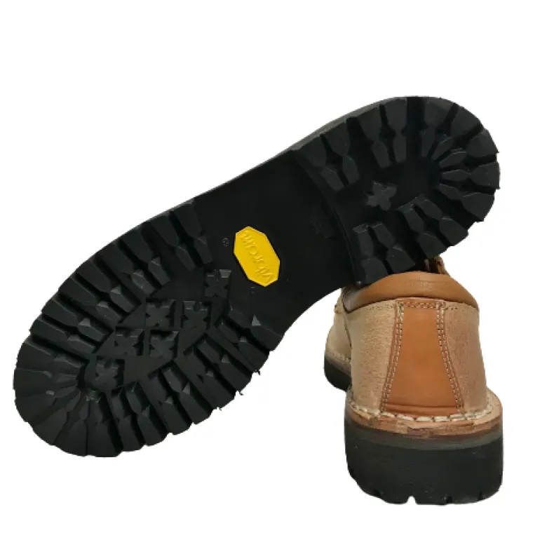 Work Shoe In Natural Vibram Cowhide