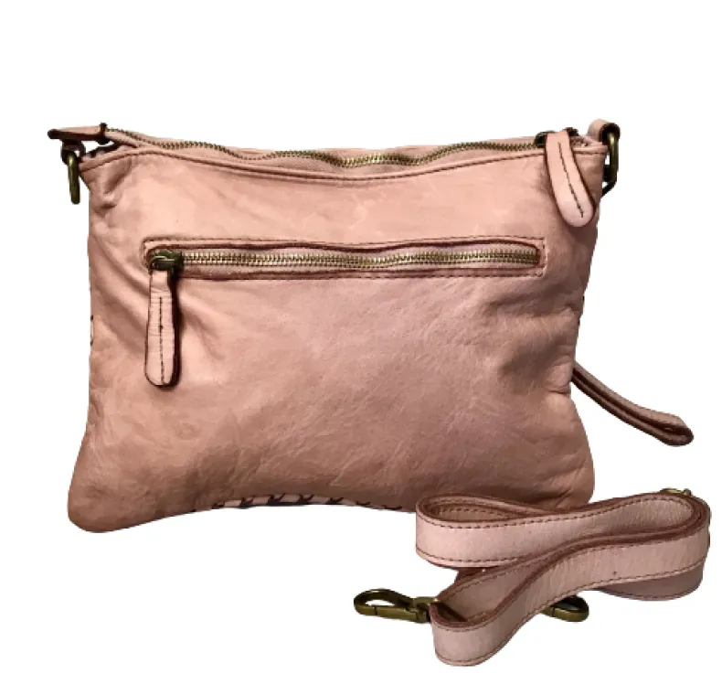 Woven Bag With Shoulder Strap And Strap