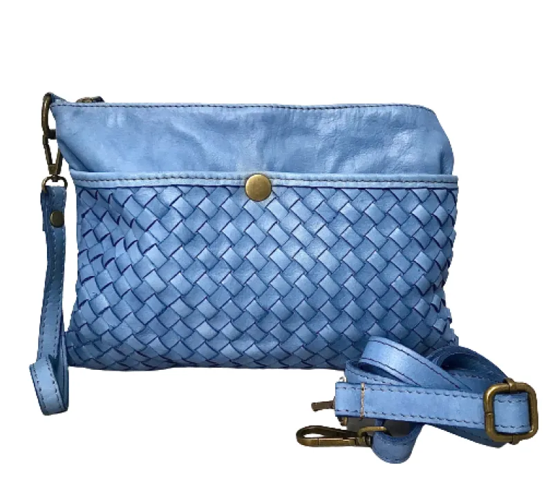 Woven Bag With Shoulder Strap And Strap
