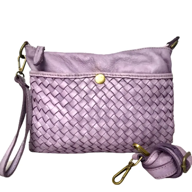 Woven Bag With Shoulder Strap And Strap
