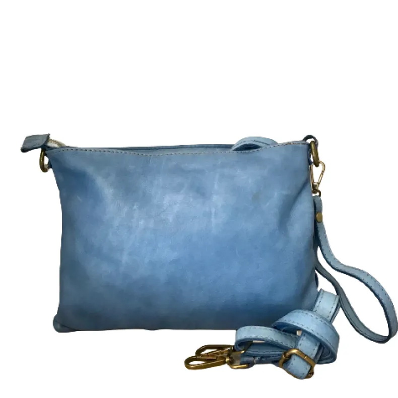 Woven Bag With Strap And Sage Green Shoulder Strap