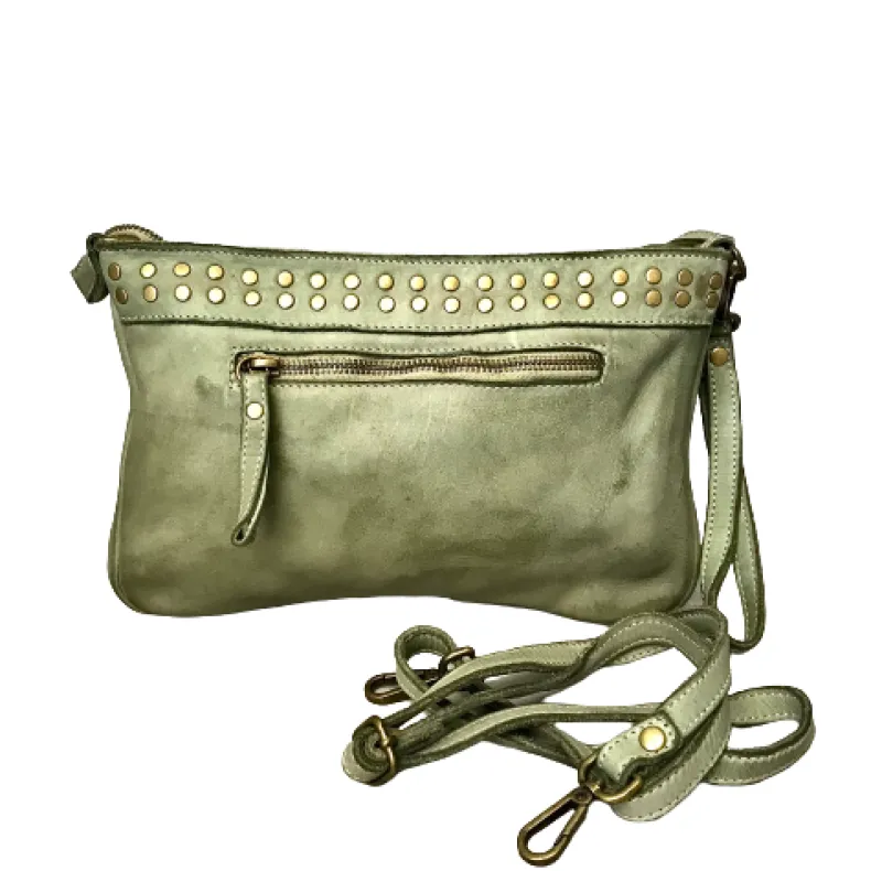 Woven Clutch Bag With Strap And Shoulder Strap