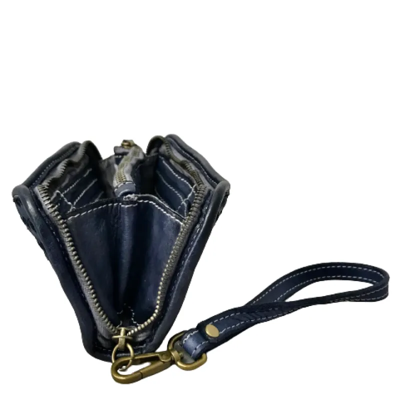 Woven Wallet With Wrist Strap