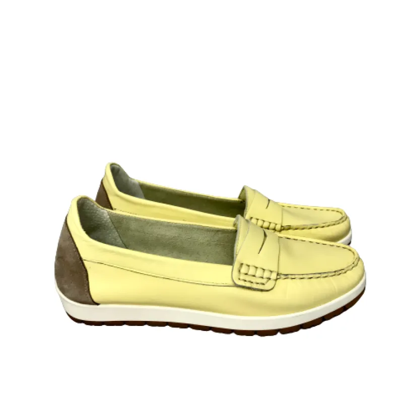 Yellow / Dove Gray Moccasin