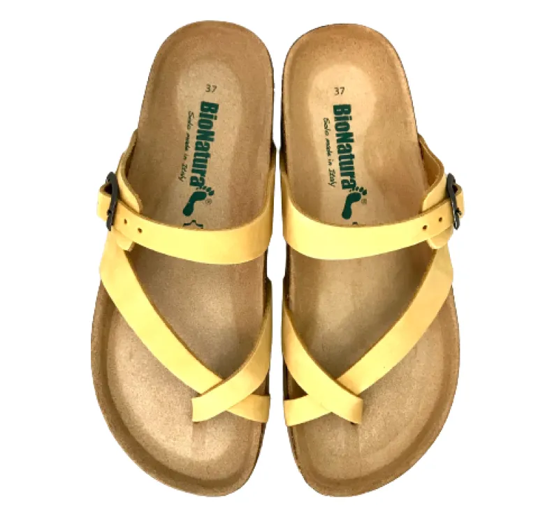 Yellow Bionatura Slipper In Nubuck